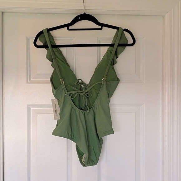 Beach Joy Bikini One Piece Swimsuit Bikini - Wmn’s Small - NWT - Green - Picture 2 of 8